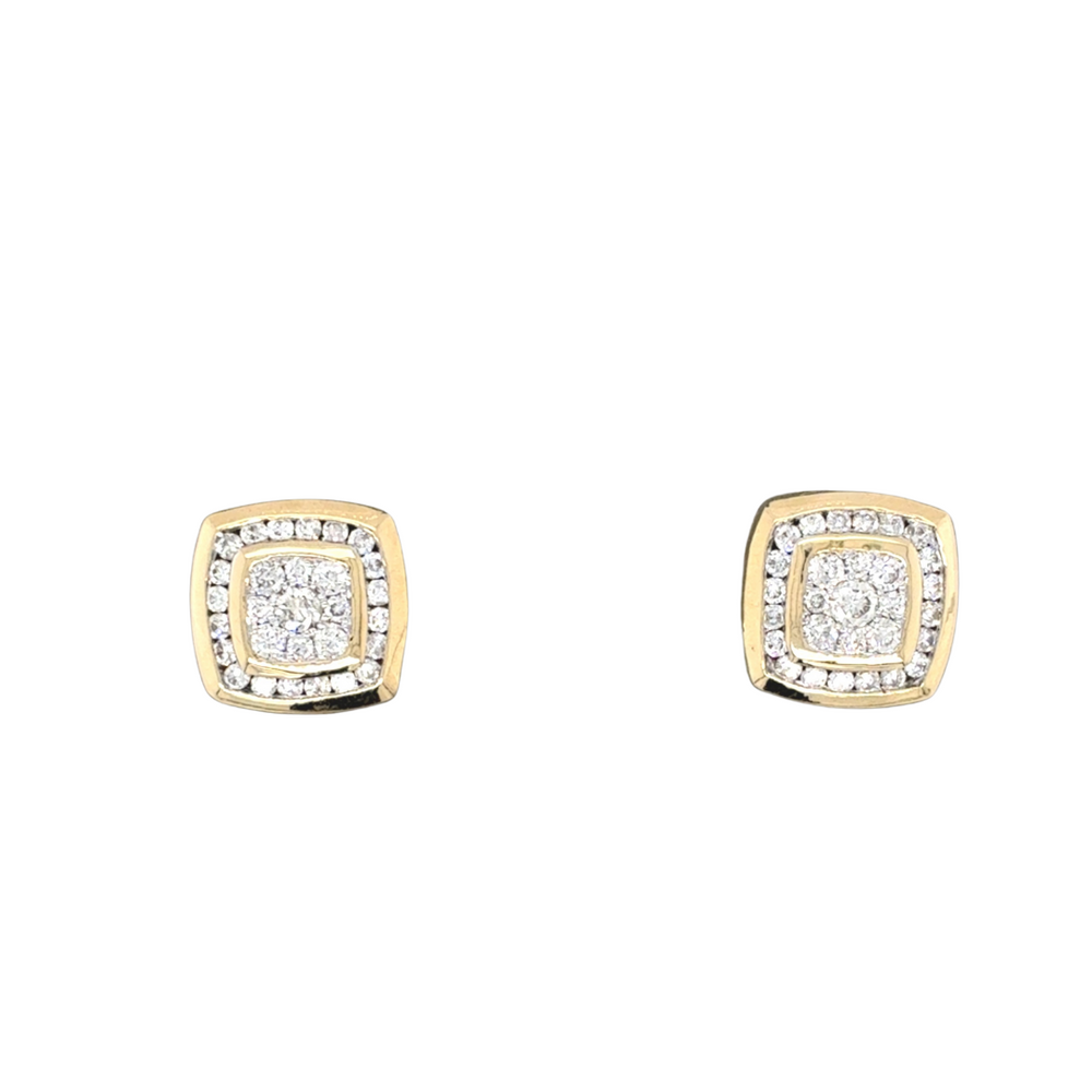 14kt Yellow Gold .60ct Diamond Stud Earrings
