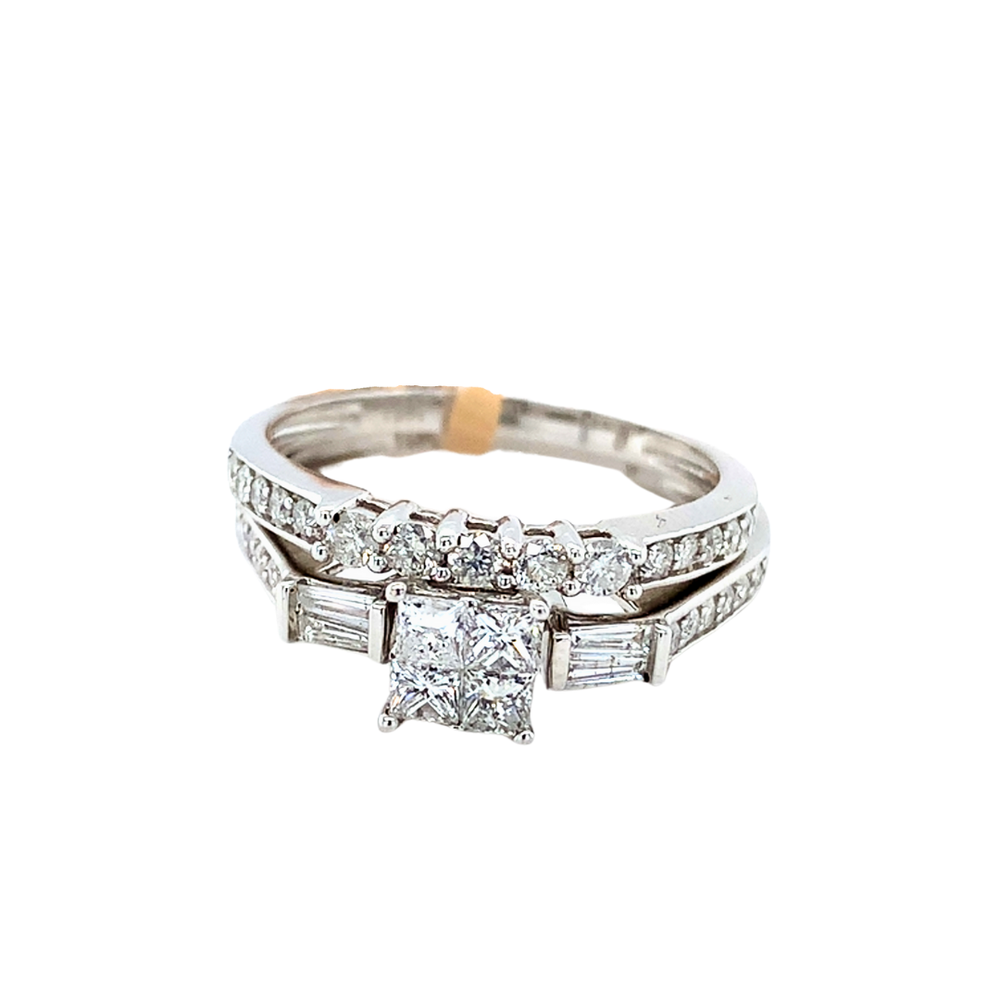 10kt White Gold Diamond Ring set