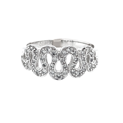14kt White Gold and .30tw Diamond Fancy Ring