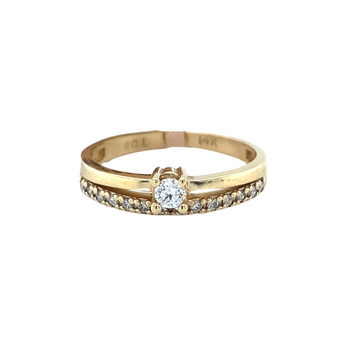 14kt Yellow Gold Diamond Ring