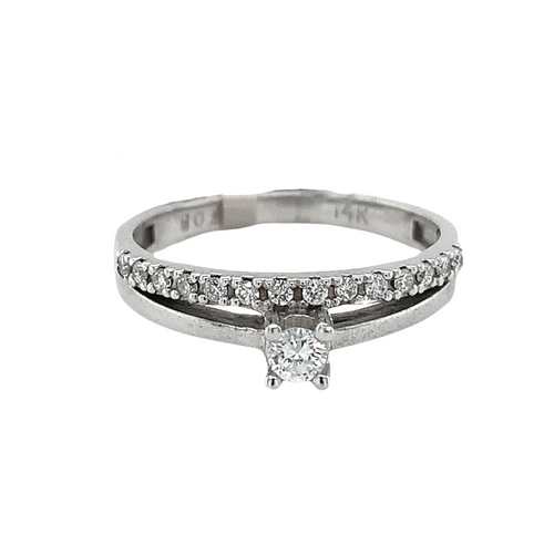 14kt White Gold Diamond Ring