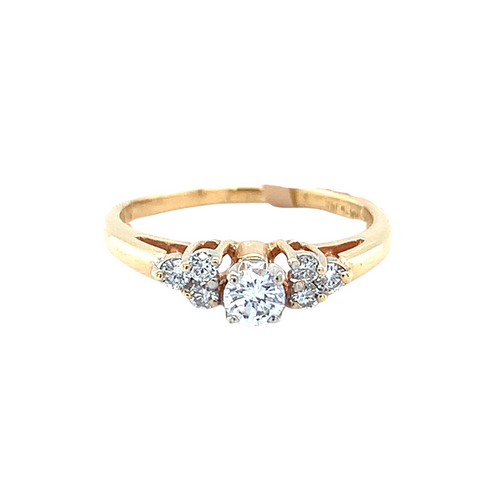 14kt Yellow Gold Diamond Ring