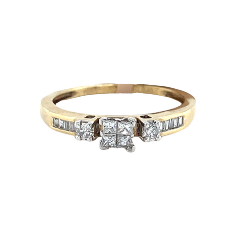 10kt Yellow Gold Diamond Ring