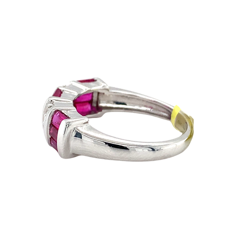 14KW Ruby and Diamond Band