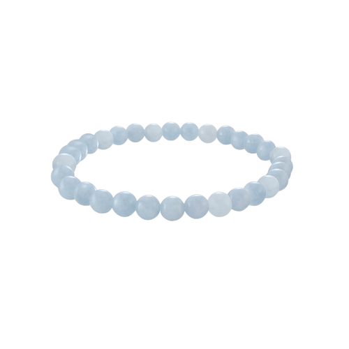 Italgem Blue Agate 6mm Beaded Bracelet