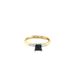 14kt Yellow Gold 0.61 tw Black Diamond Ring