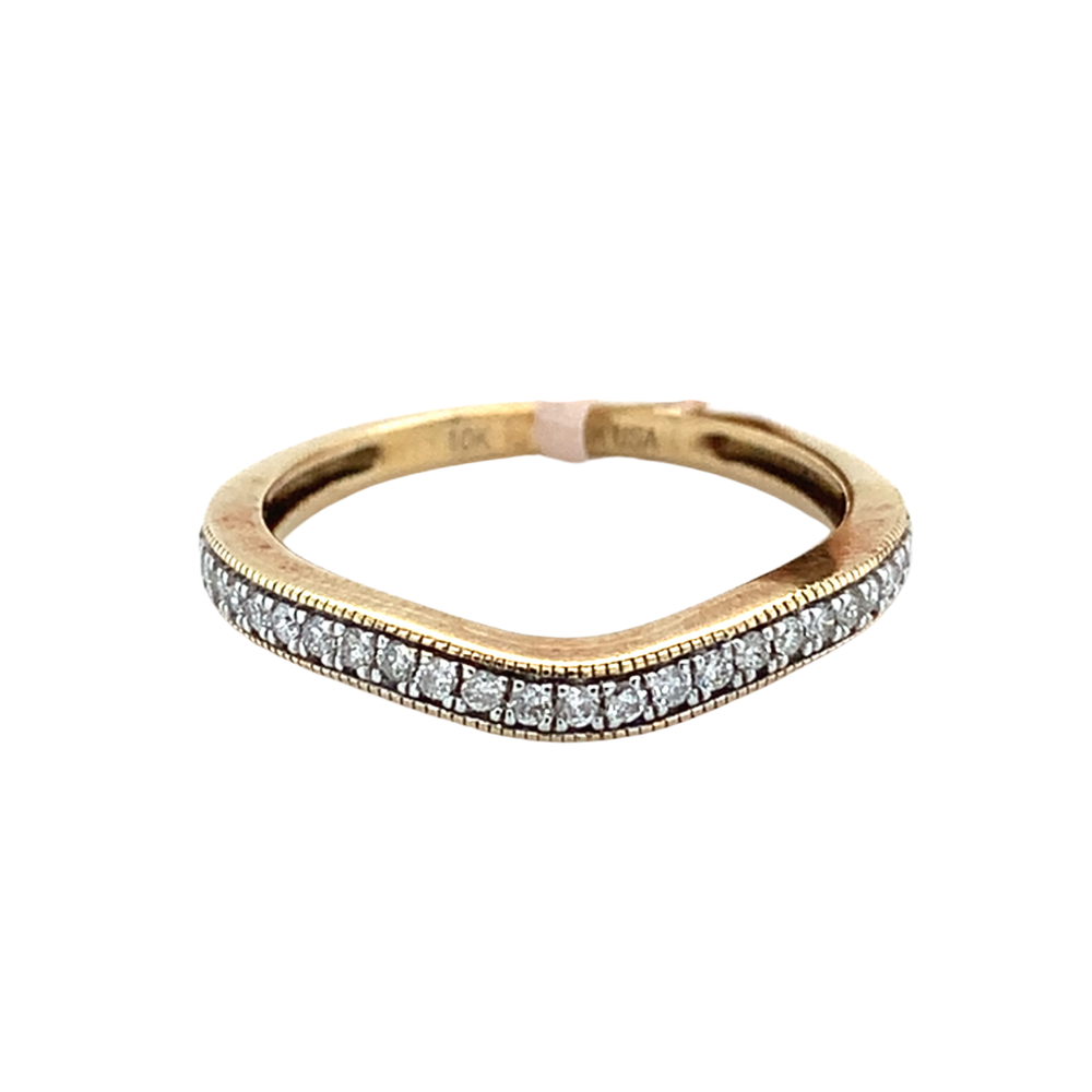 10kt Yellow Gold .15tw Diamond Band