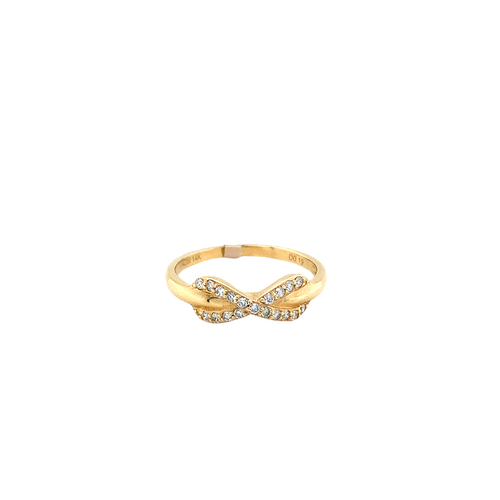 14kt Yellow Gold 0.19 tw Diamond Ring