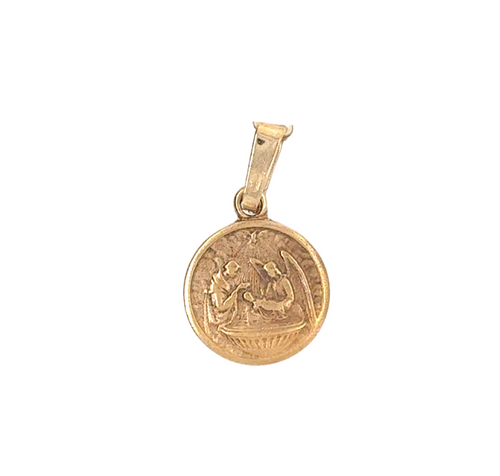 10kt Yellow Gold Baptism Charm