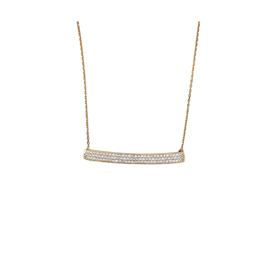 10kt Yellow Gold Fancy CZ Pendant
