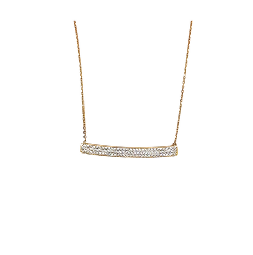10kt Yellow Gold Fancy CZ Pendant
