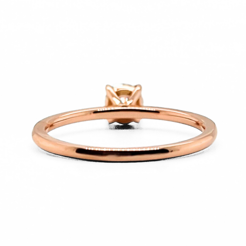 0.52ct Round Lab Grown Diamond Ring