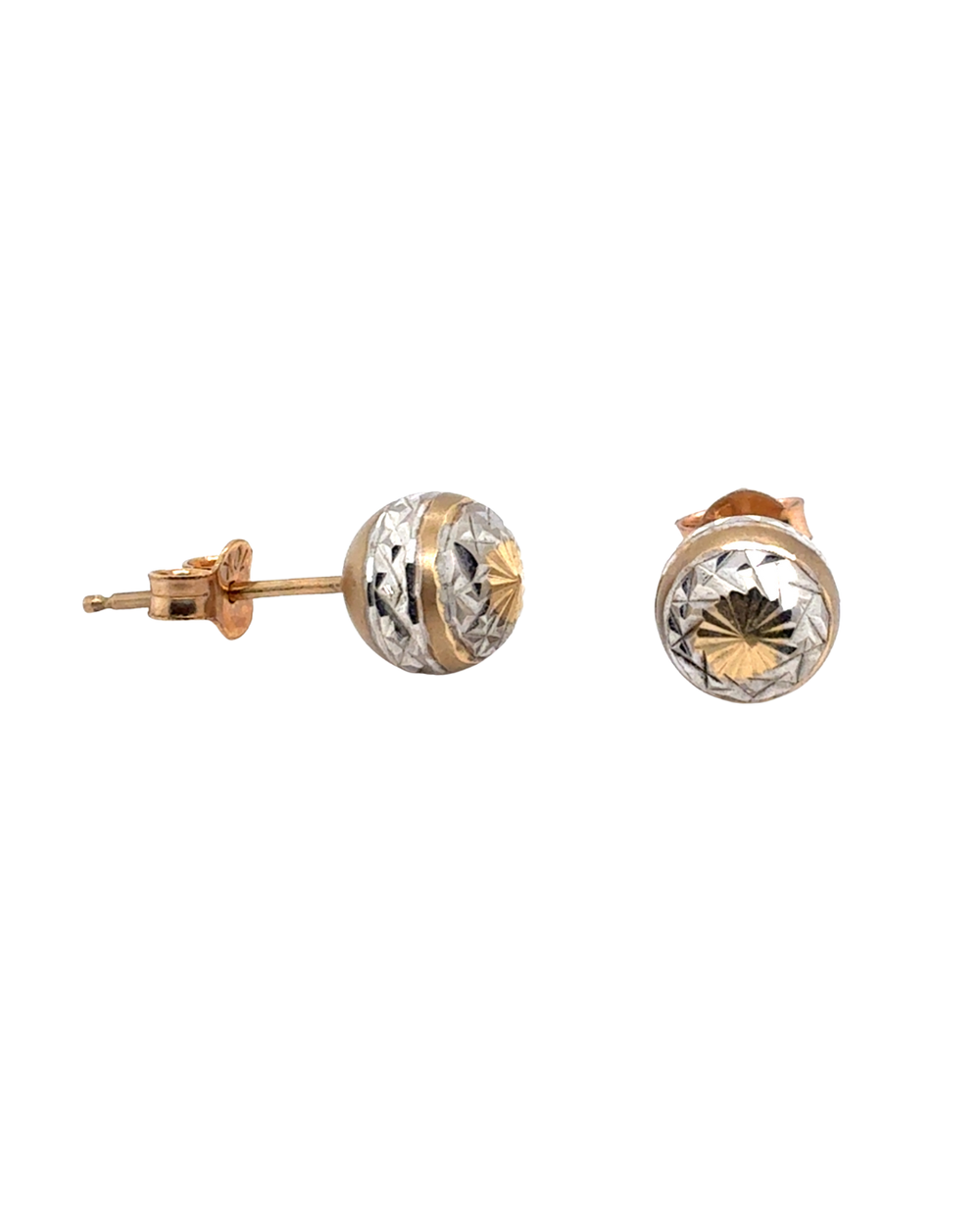 10kt Yellow Gold Ball Studs
