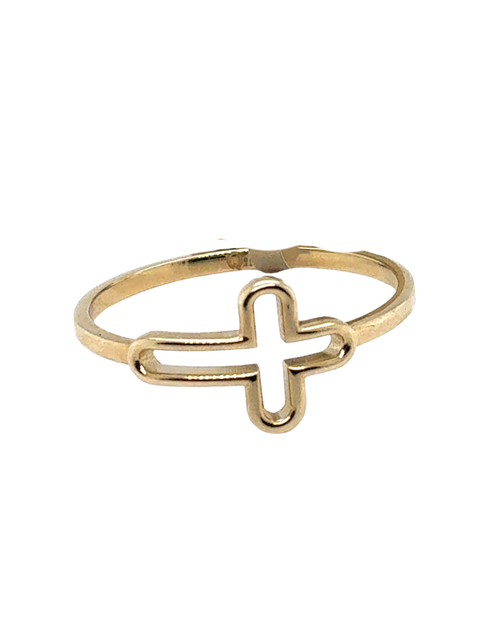 10kt Yellow Gold Fancy Cross Ring