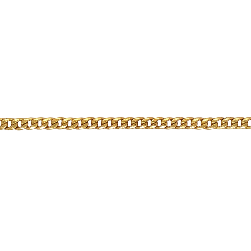 10kt Yellow Gold 3mm Curb Anklet