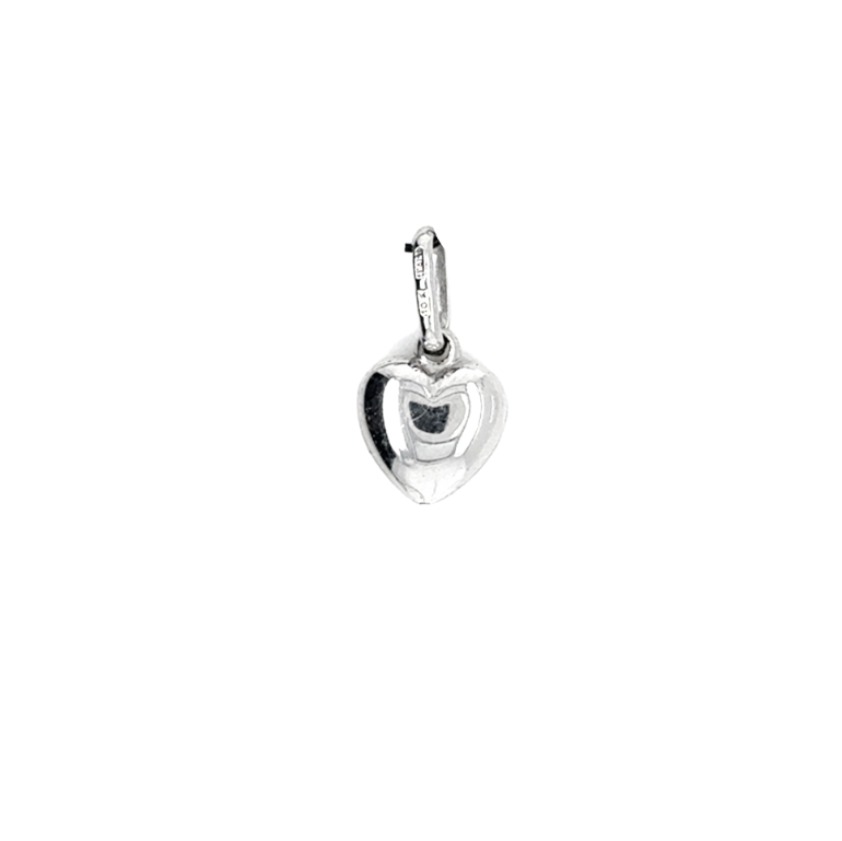 10kt White Gold Heart Necklace