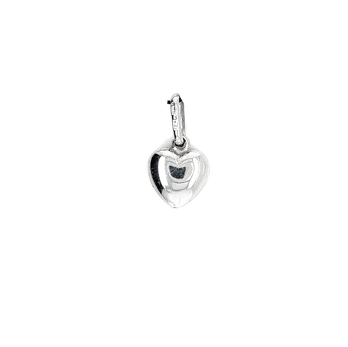 10kt White Gold Heart Necklace
