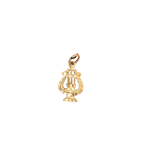 10kt Yellow Gold Menorah Charm