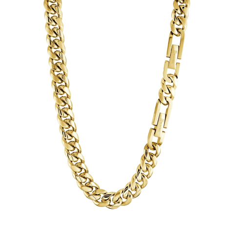Italgem Stainless Steel Gold Plated Curb Chain