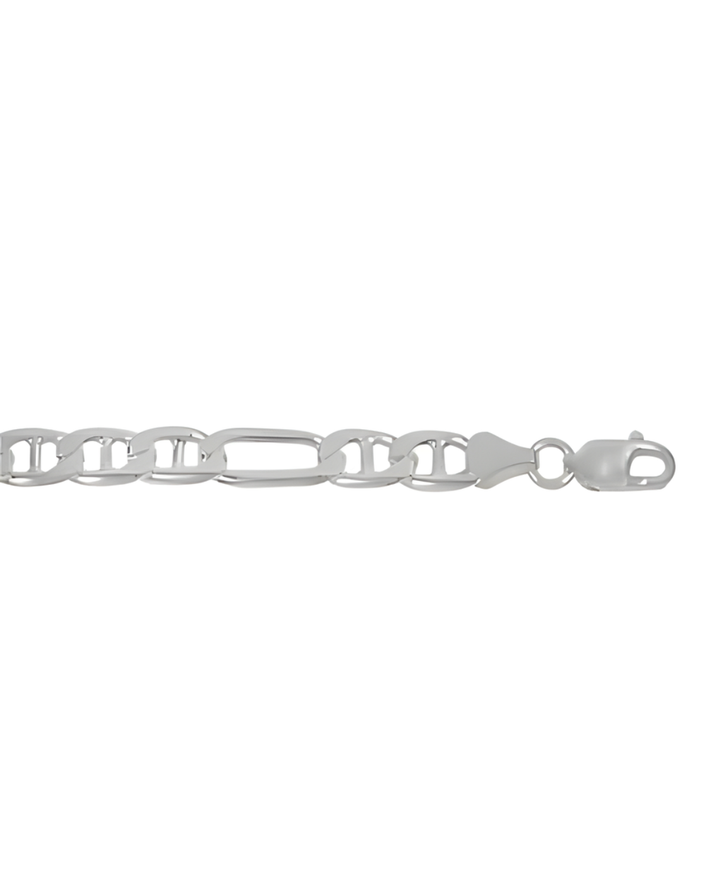 Sterling Silver 7mm Figarucci Chain 20"