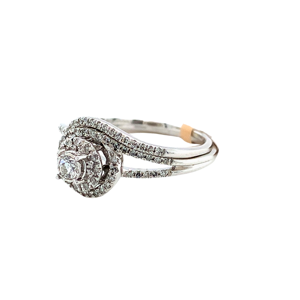10kt White Gold Diamond Ring set