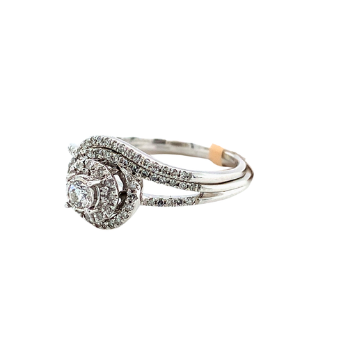 10kt White Gold Diamond Ring set