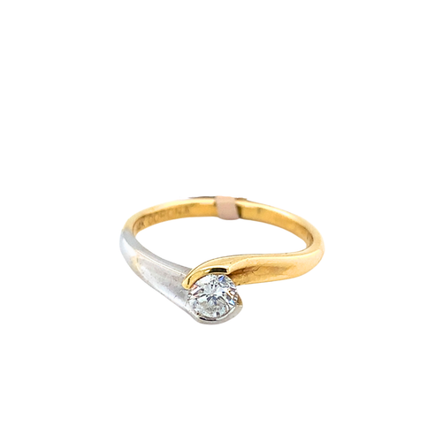 14kt Two-tone Gold .31ct Diamond Ring
