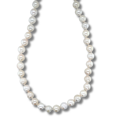 14k Yellow Gold Fresh Water Pearl Necklace 16''