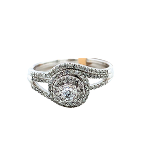 10kt White Gold Diamond Ring set