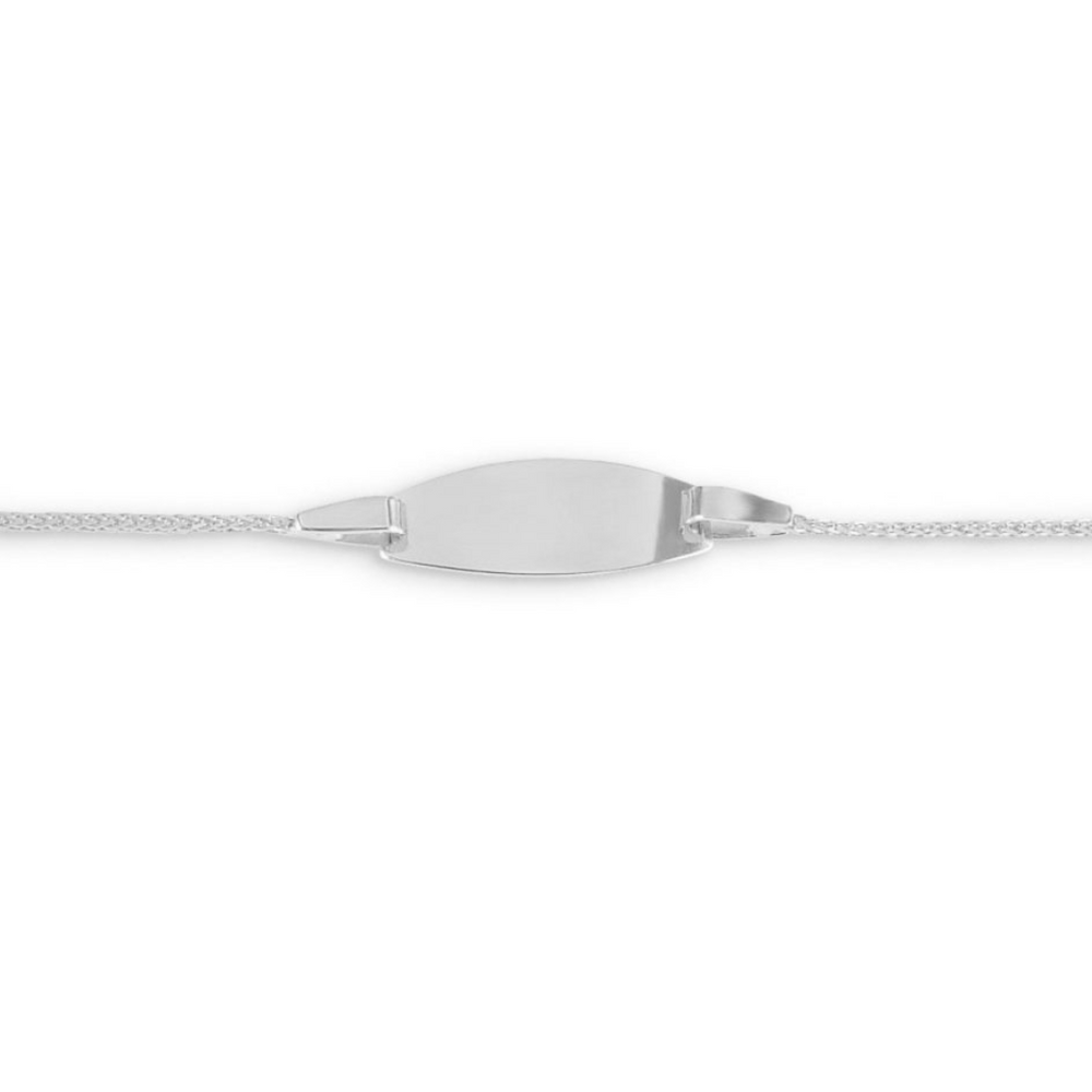 10kt White Gold ID Baby Bracelet