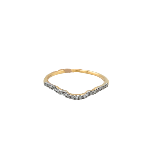 14kt Yellow Gold .10tw Diamond Band