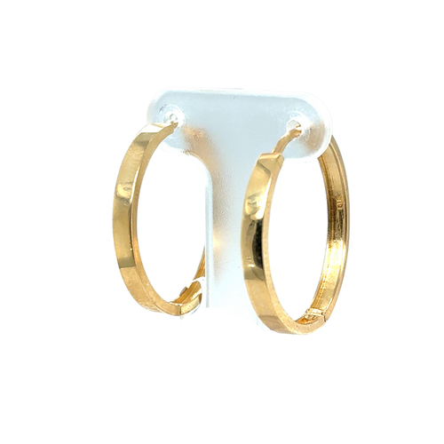14kt Yellow Gold Fancy Hoop Earrings