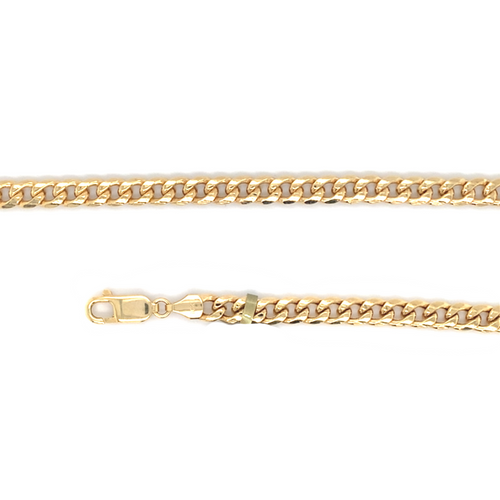 10kt Yellow gold 5mm 8in Curb Bracelet