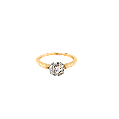 10kt Yellow Gold .12 cd +.08 tw Diamond Ring