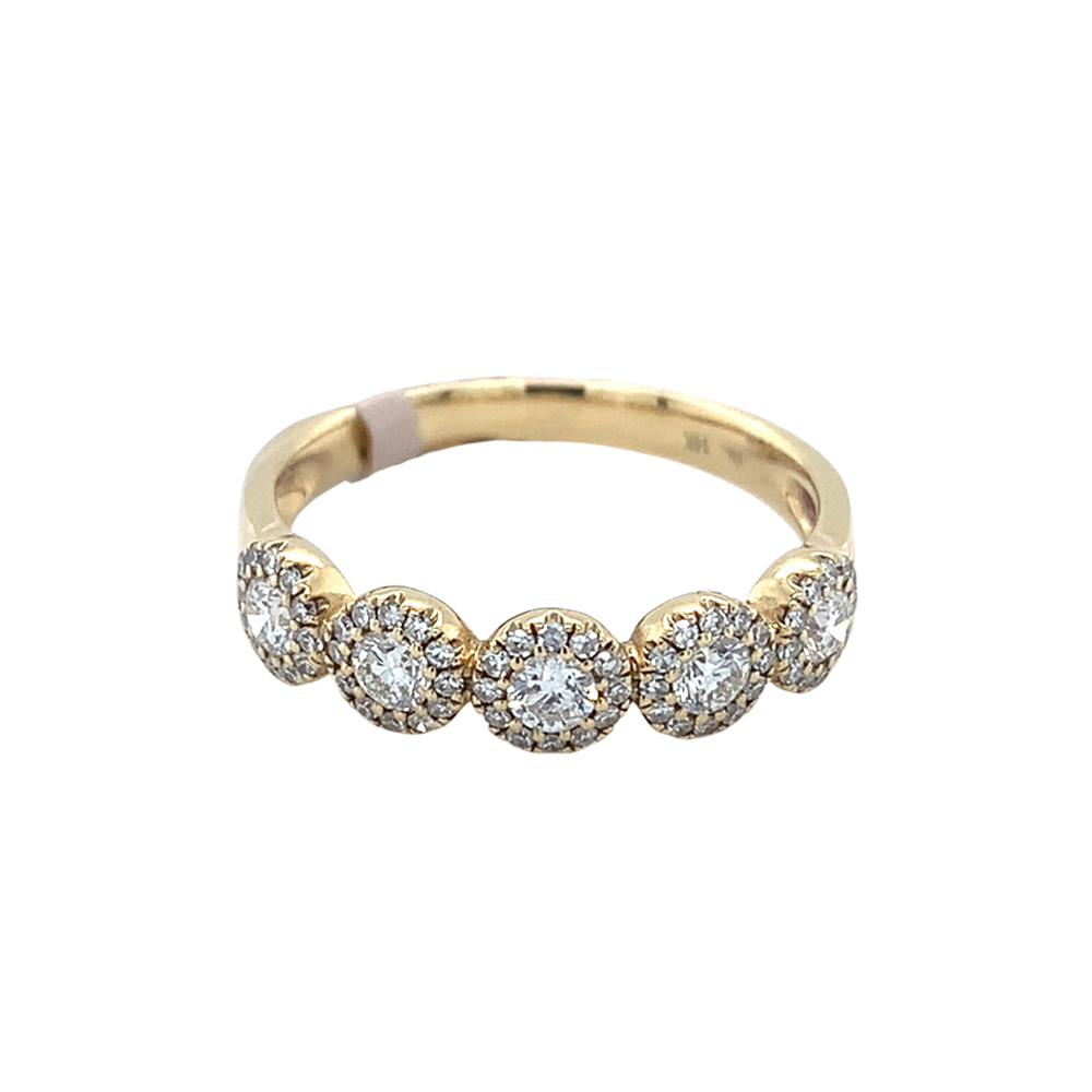 14kt Yellow Gold Diamond Band