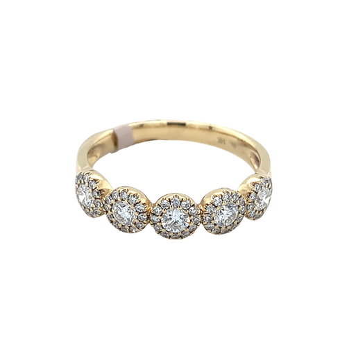 14kt Yellow Gold Diamond Band