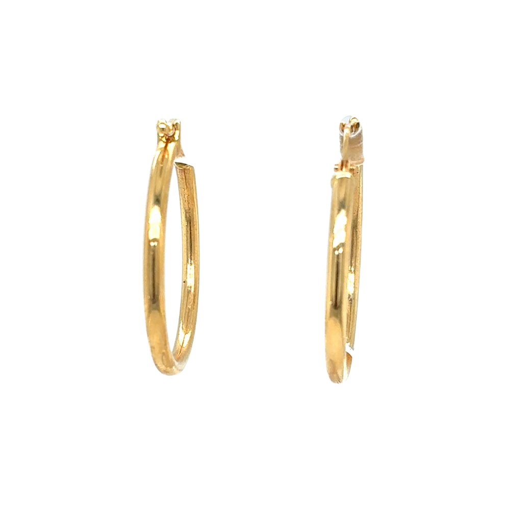 14kt Yellow Gold Fancy Hoop Earrings