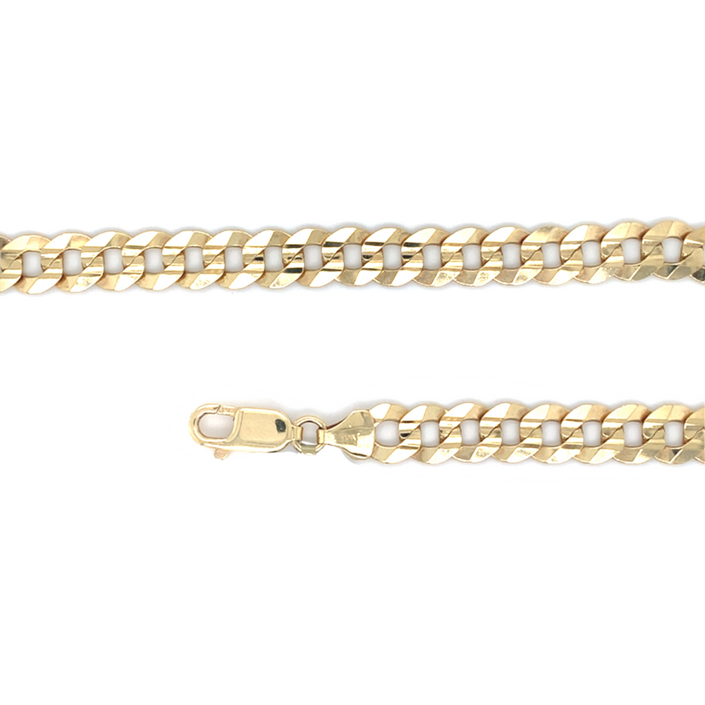 10kt Yellow Gold 8.5mm 8.5in Curb Bracelet