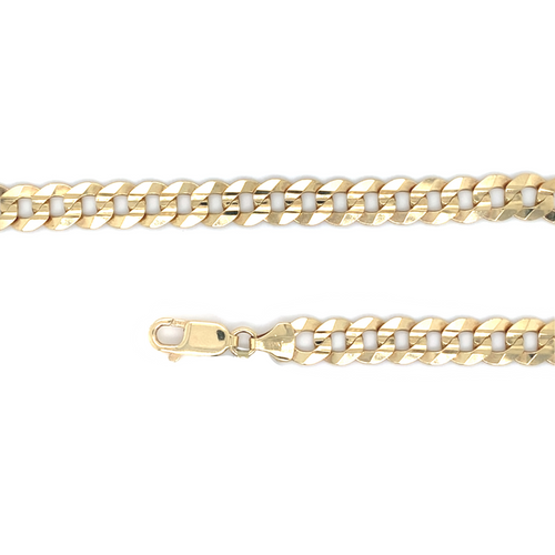 10kt Yellow Gold 8.5mm 8.5in Curb Bracelet