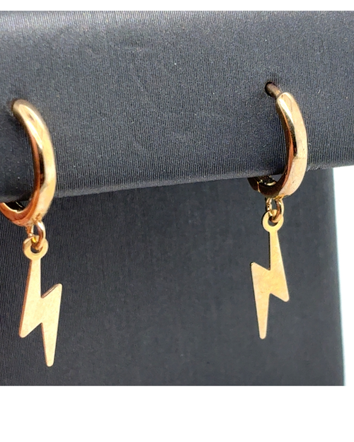 14kt Yellow Stones Gold Earrings