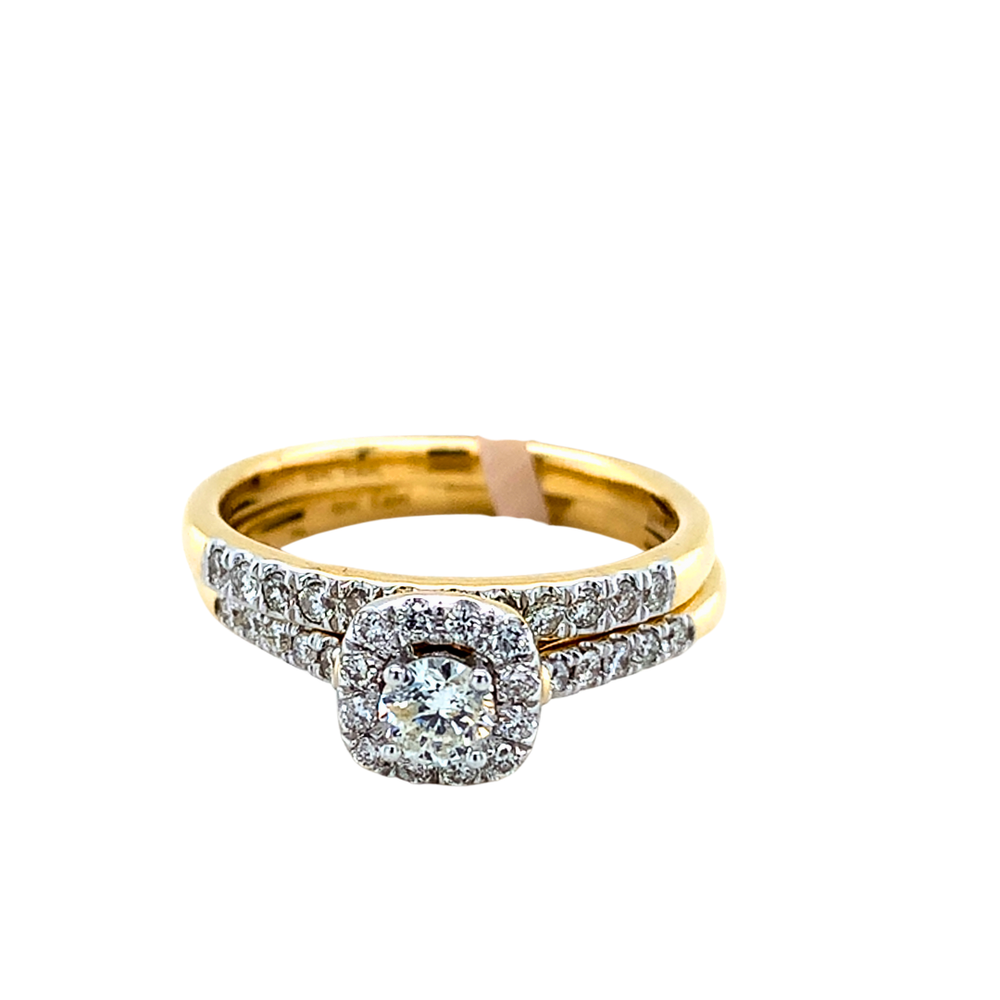 14kt Yellow Gold Diamond Ring set