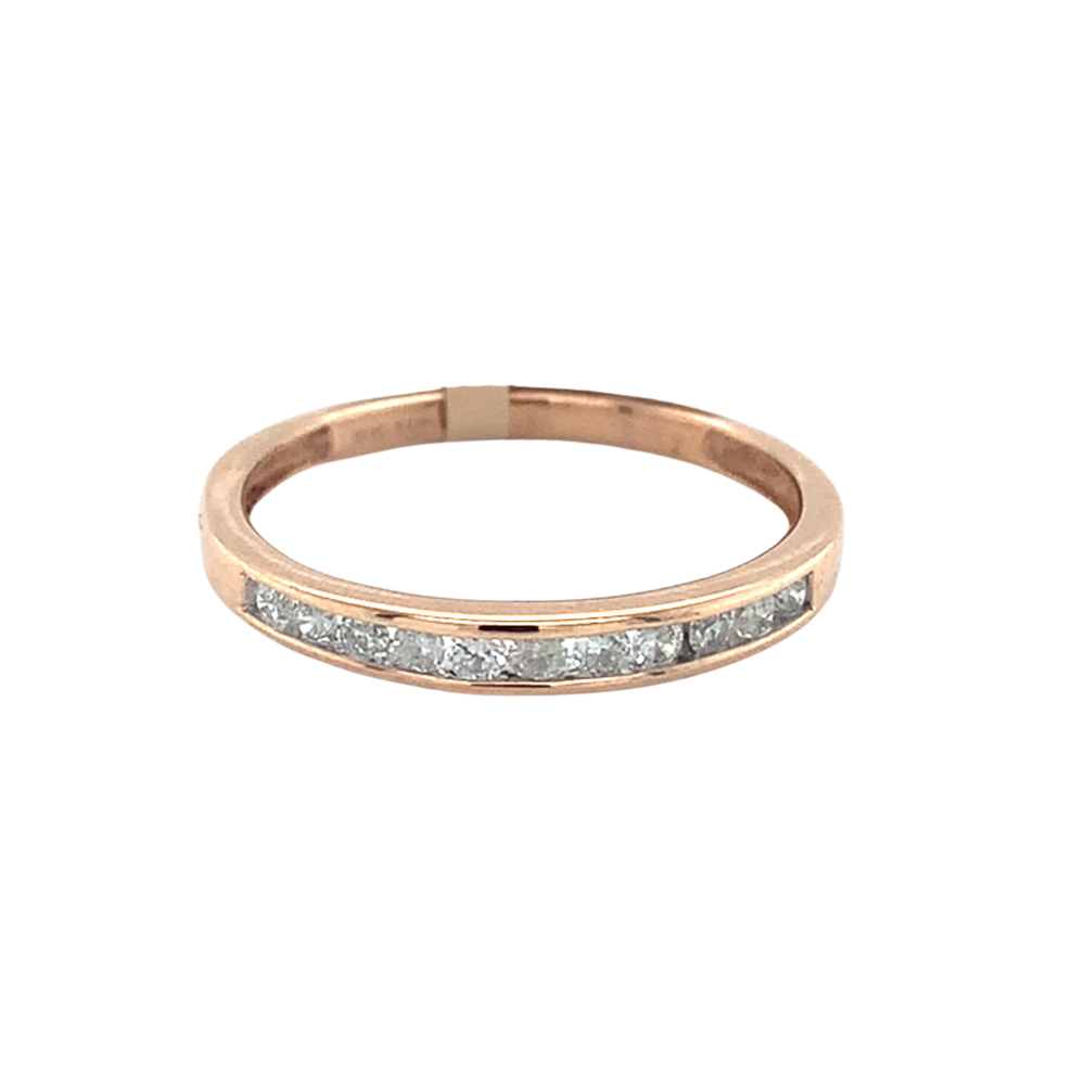 10kt Rose Gold Diamond Band