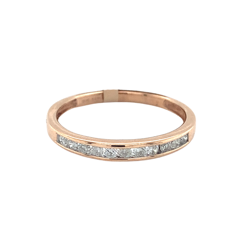 10kt Rose Gold Diamond Band