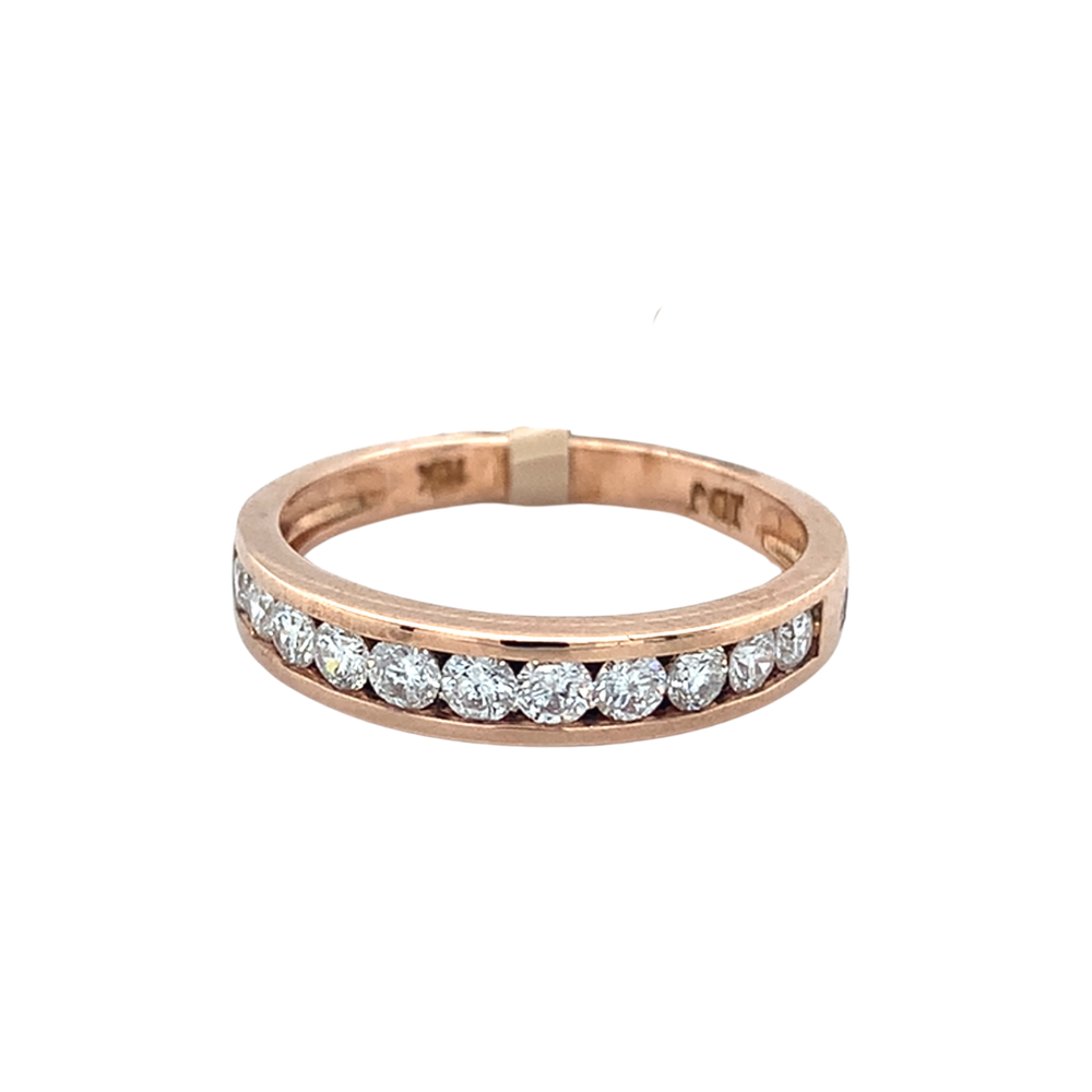 10kt Rose Gold Diamond Band