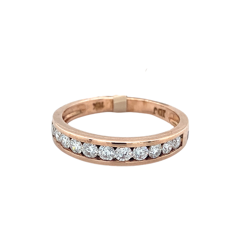 10kt Rose Gold Diamond Band