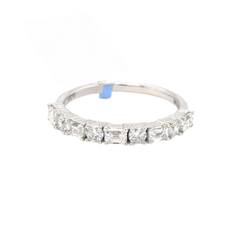 14kt White Gold .81ct Lab Grown Diamond Band