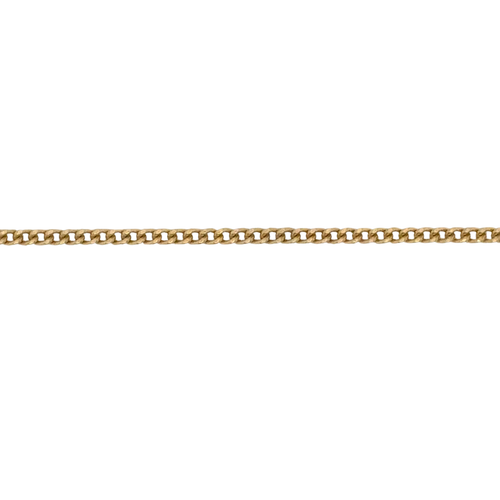 10kt Yellow Gold 2mm Curb Anklet