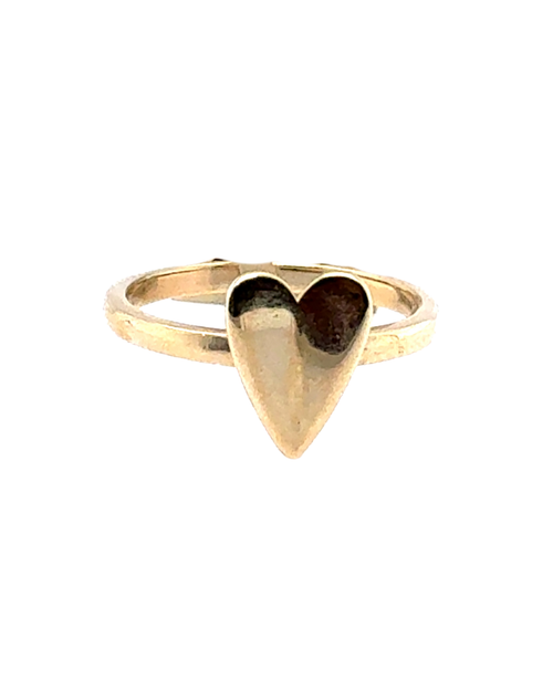 10kt Yellow Gold Fancy Heart Ring