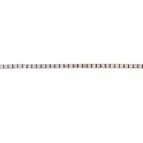 14K White gold Lab Grown Diamond Tennis Bracelet