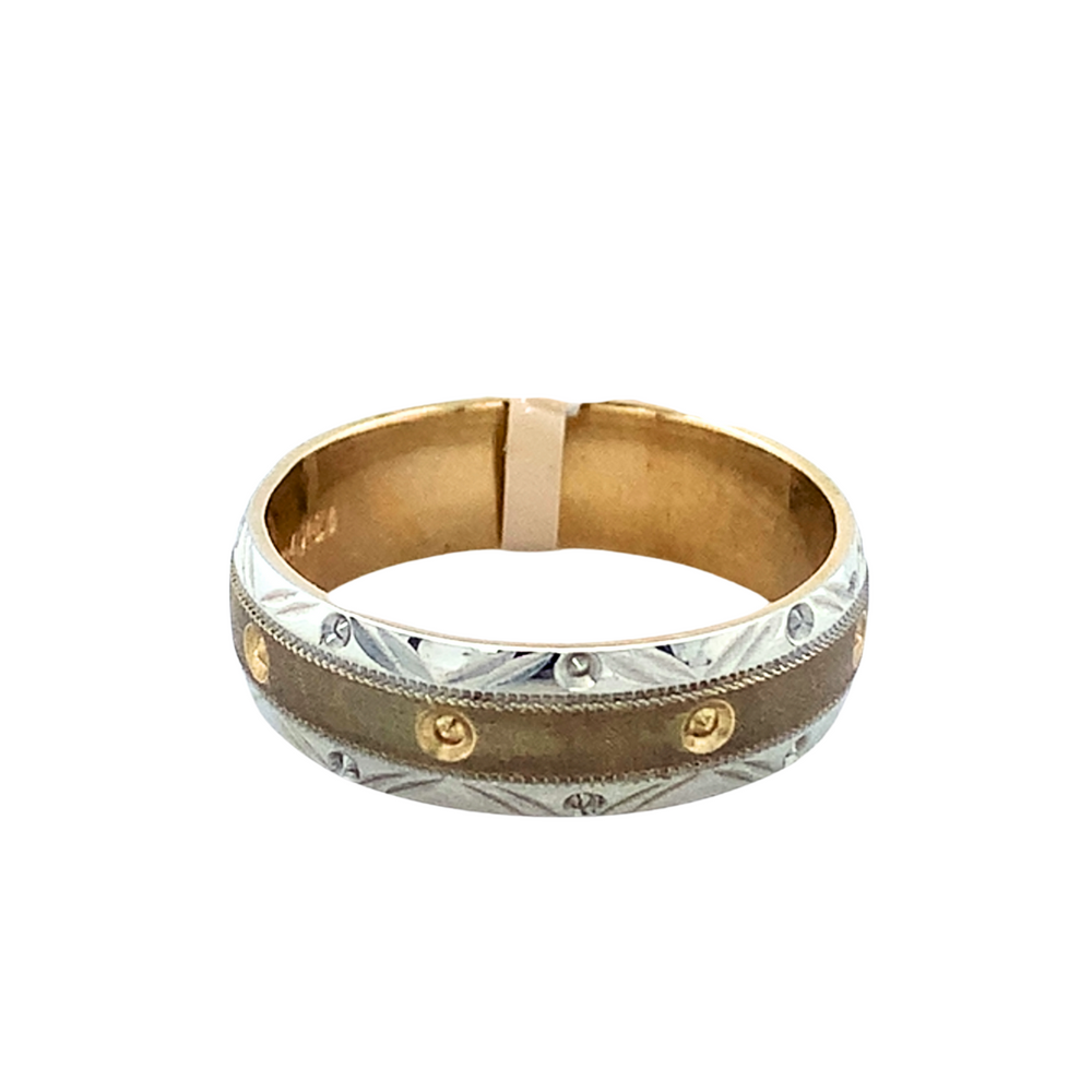 10kt Two-tone Gold and Fancy Ring